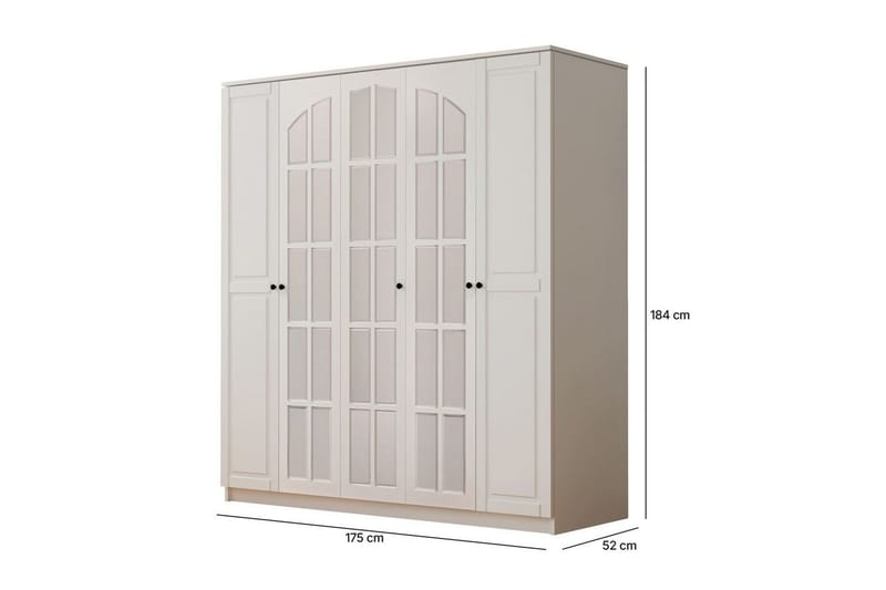 Sorrel Garderobesskåp 175x184 cm - Oppbevaring - Klesoppbevaring - Garderober & garderobesystem - Garderobeskap & klesskap