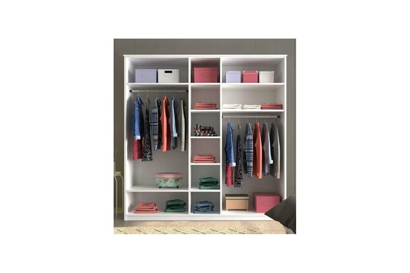 Sorrel Garderobesskåp 175x184 cm - Oppbevaring - Klesoppbevaring - Garderober & garderobesystem - Garderobeskap & klesskap