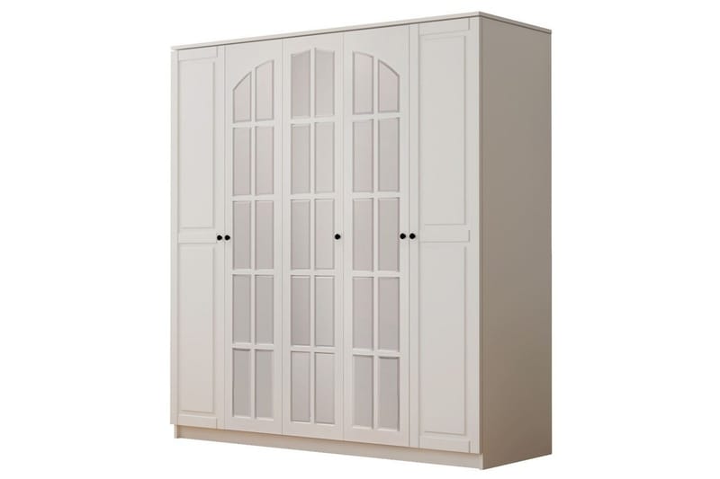 Sorrel Garderobesskåp 175x210 cm - Matt Hvit - Oppbevaring - Klesoppbevaring - Garderober & garderobesystem - Garderobeskap & klesskap
