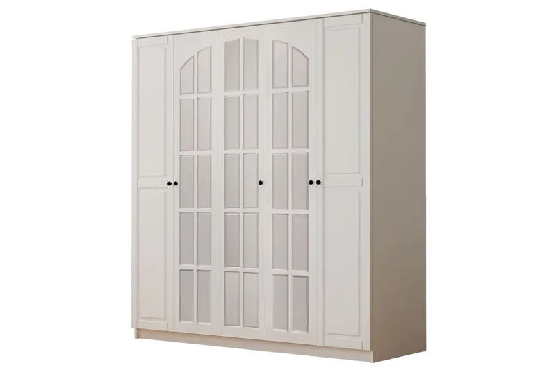 Sorrel Garderobesskåp 175x210 cm, Matt Hvit