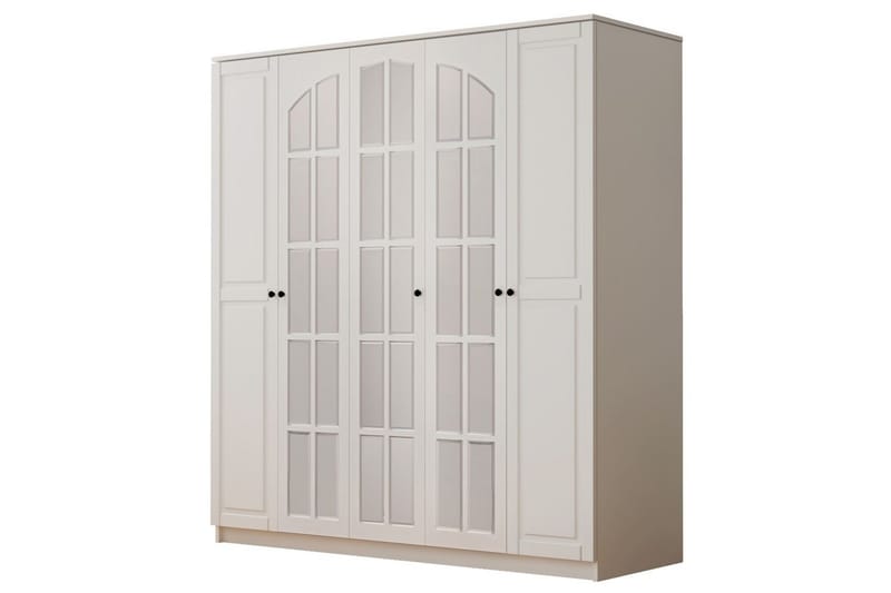 Sorrel Garderobesskåp 175x210 cm, Matt Hvit