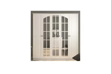 Sorrel Garderobesskåp 175x210 cm - Matt Hvit - Oppbevaring - Klesoppbevaring - Garderober & garderobesystem - Garderobeskap & klesskap