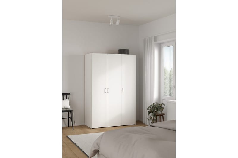 Space Garderobe 116x175 cm - Hvit - Oppbevaring - Klesoppbevaring - Garderober & garderobesystem