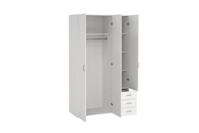 Space Garderobe 116x200 cm - Hvit - Oppbevaring - Klesoppbevaring - Garderober & garderobesystem