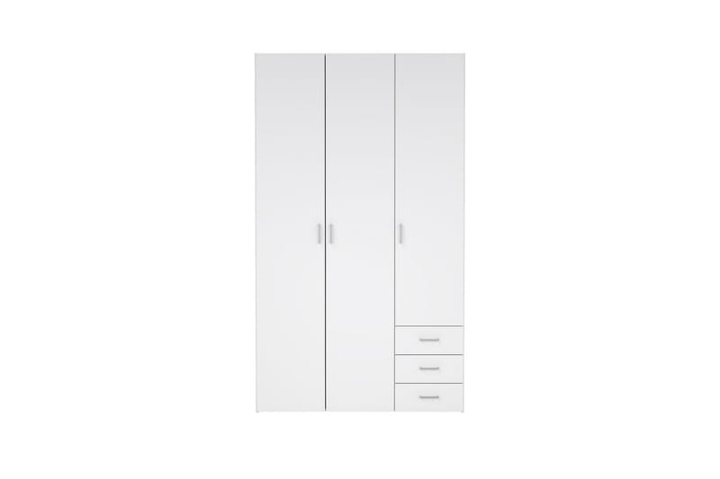 Space Garderobe 116x200 cm - Hvit - Oppbevaring - Klesoppbevaring - Garderober & garderobesystem