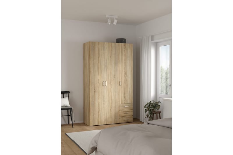 Space Garderobe 116x200 cm - Natur - Oppbevaring - Klesoppbevaring - Garderober & garderobesystem
