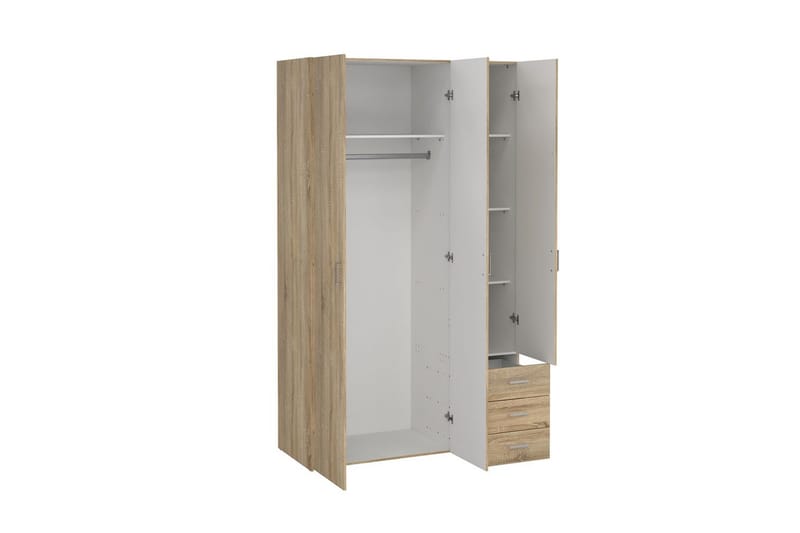 Space Garderobe 116x200 cm - Natur - Oppbevaring - Klesoppbevaring - Garderober & garderobesystem