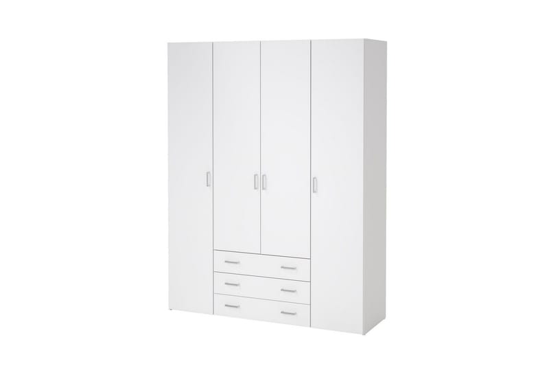 Space Garderobe 154x200 cm - Hvit - Oppbevaring - Klesoppbevaring - Garderober & garderobesystem