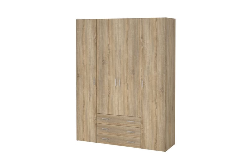 Space Garderobe 154x200 cm - Natur - Oppbevaring - Klesoppbevaring - Garderober & garderobesystem