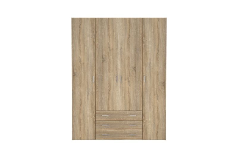 Space Garderobe 154x200 cm - Natur - Oppbevaring - Klesoppbevaring - Garderober & garderobesystem