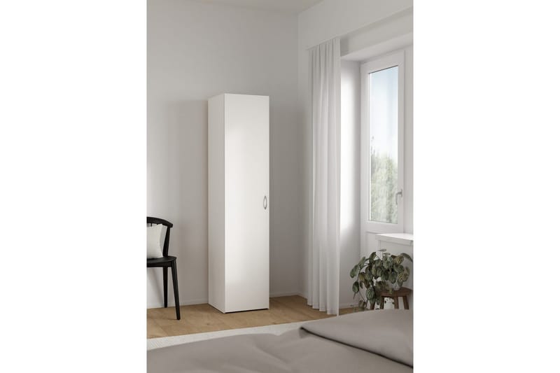 Space Garderobe 39x175 cm - Hvit - Oppbevaring - Klesoppbevaring - Garderober & garderobesystem