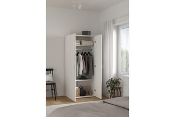 Space Garderobe 78x175 cm - Hvit - Oppbevaring - Klesoppbevaring - Garderober & garderobesystem