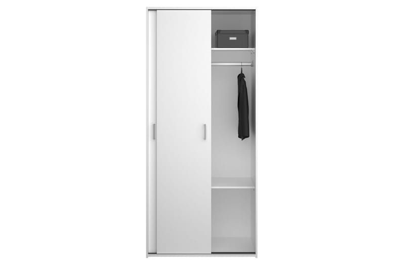 Space Garderobe 78x175 cm - Hvit - Oppbevaring - Klesoppbevaring - Garderober & garderobesystem