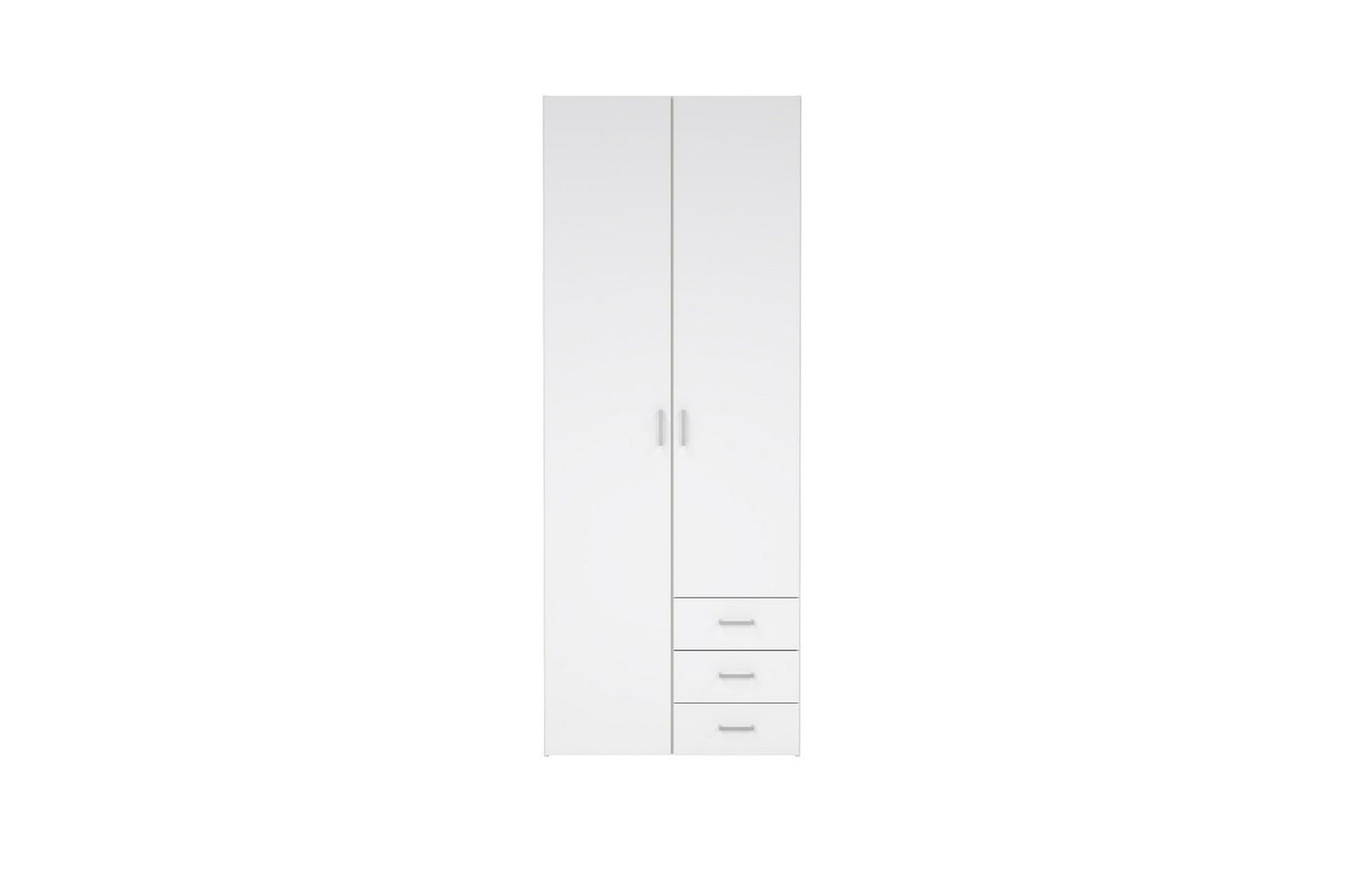 Space Garderobe 78x200 cm - Hvit - Oppbevaring - Klesoppbevaring - Garderober & garderobesystem