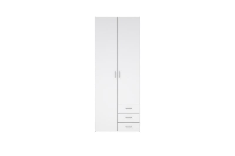 Space Garderobe 78x200 cm - Hvit - Oppbevaring - Klesoppbevaring - Garderober & garderobesystem