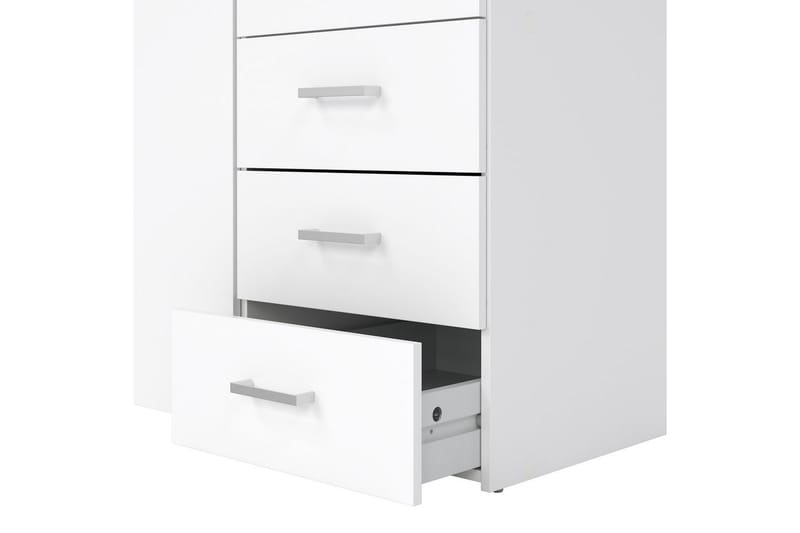 Space Garderobe 78x200 cm - Hvit - Oppbevaring - Klesoppbevaring - Garderober & garderobesystem