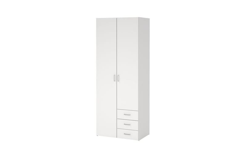 Space Garderobe 78x200 cm - Hvit - Oppbevaring - Klesoppbevaring - Garderober & garderobesystem