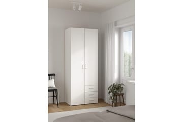 Space Garderobe 78x200 cm - Hvit - Oppbevaring - Klesoppbevaring - Garderober & garderobesystem