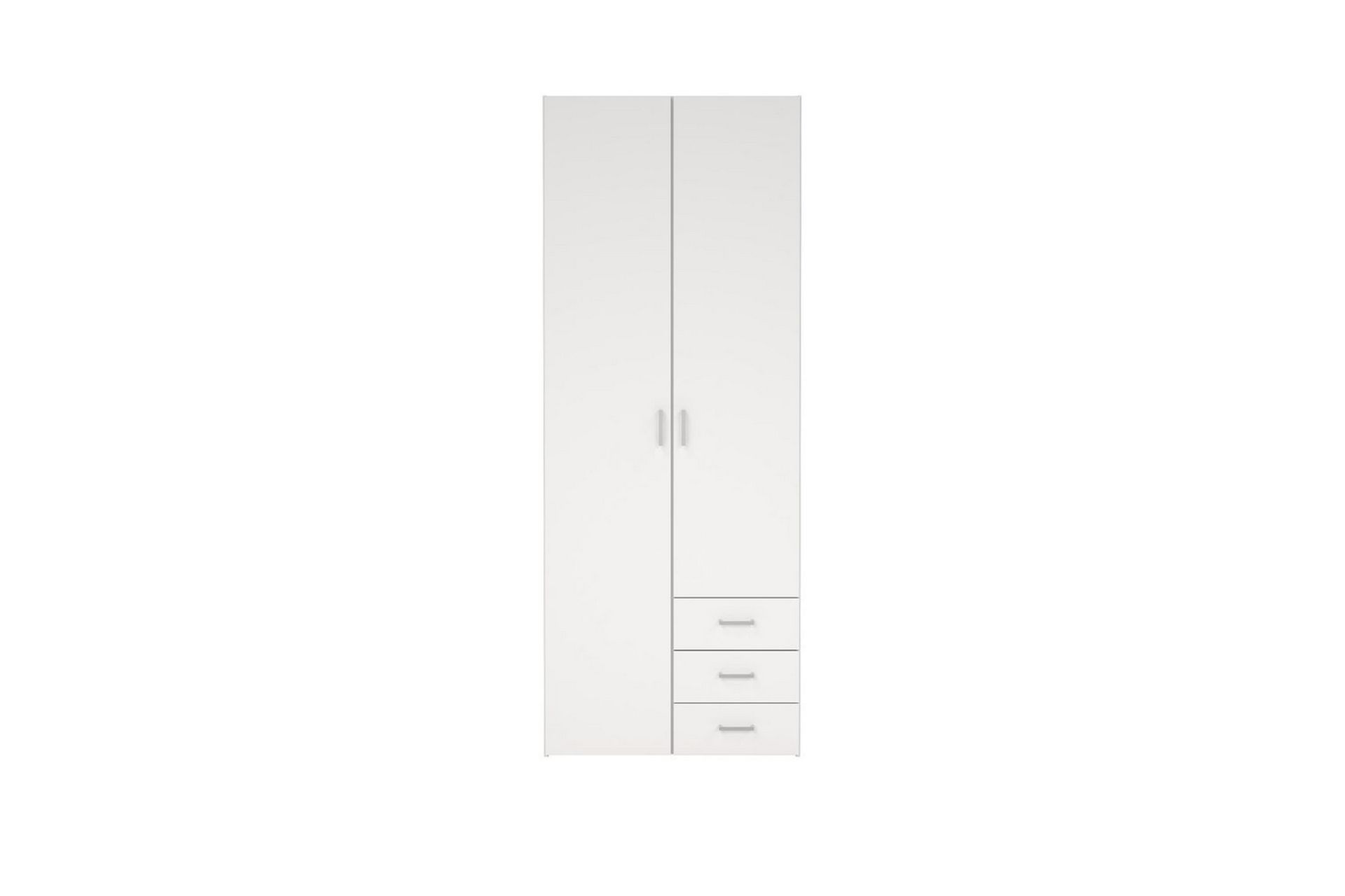 Space Garderobe 78x200 cm - Hvit - Oppbevaring - Klesoppbevaring - Garderober & garderobesystem