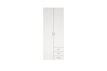 Space Garderobe 78x200 cm - Hvit - Oppbevaring - Klesoppbevaring - Garderober & garderobesystem