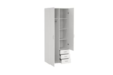 Space Garderobe 78x200 cm - Hvit - Oppbevaring - Klesoppbevaring - Garderober & garderobesystem
