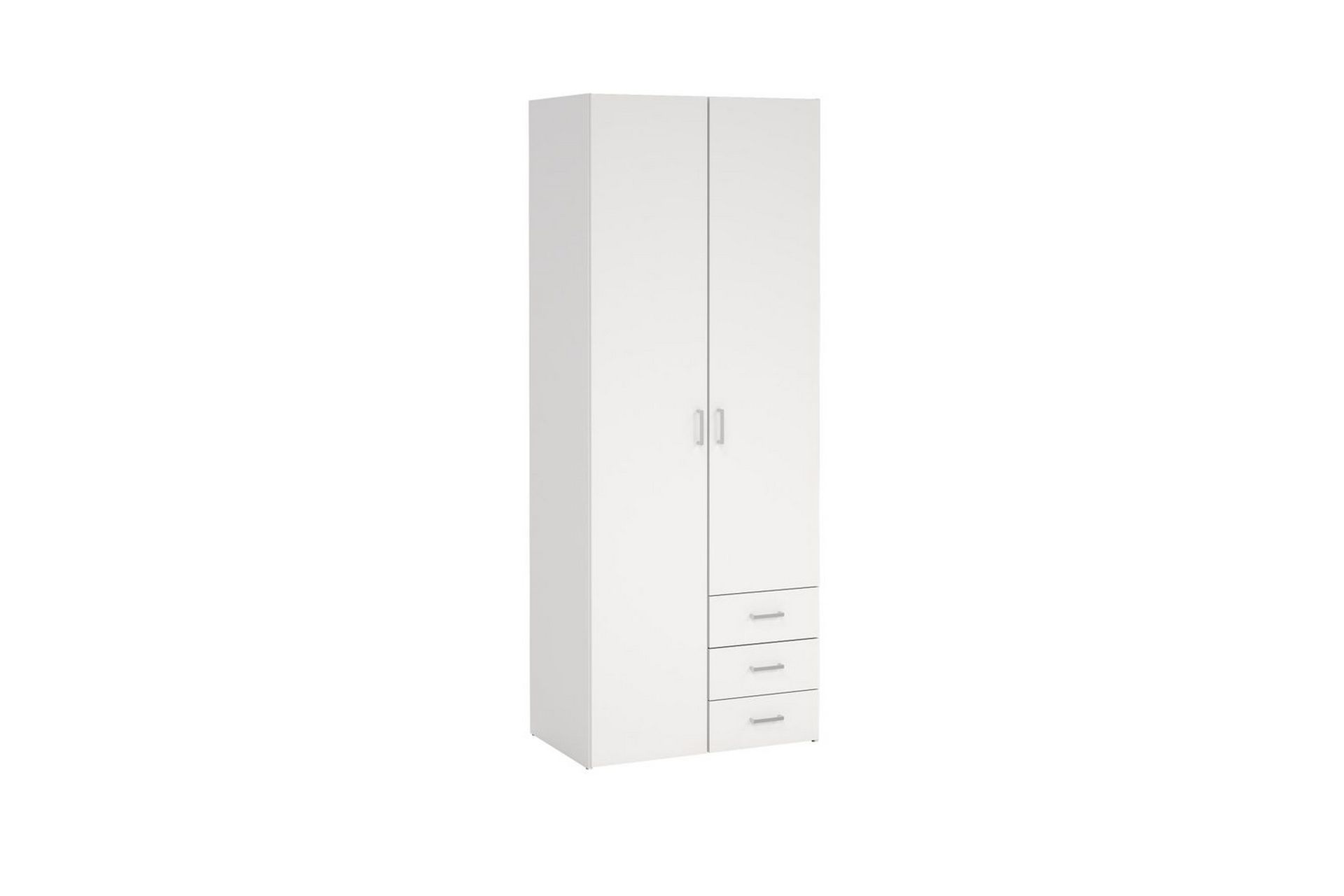 Space Garderobe 78x200 cm - Hvit - Oppbevaring - Klesoppbevaring - Garderober & garderobesystem