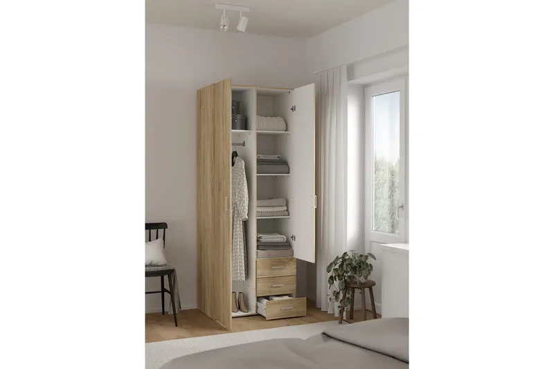 Space Garderobe 78x200 cm - Natur - Oppbevaring - Skooppbevaring - Skoskap
