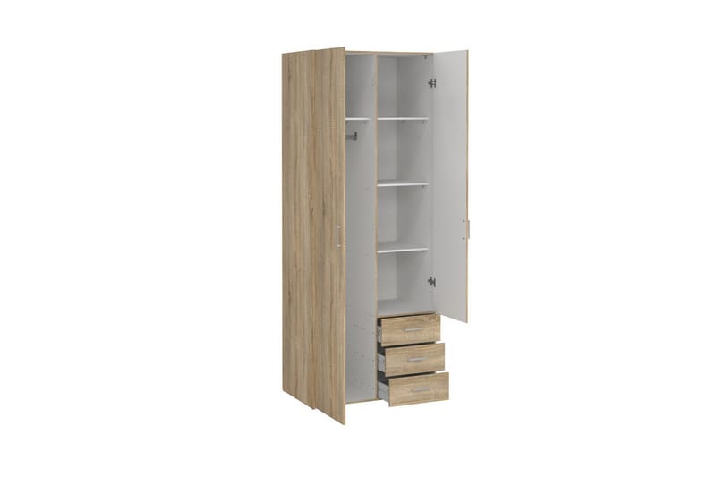 Space Garderobe 78x200 cm - Natur - Oppbevaring - Klesoppbevaring - Garderober & garderobesystem