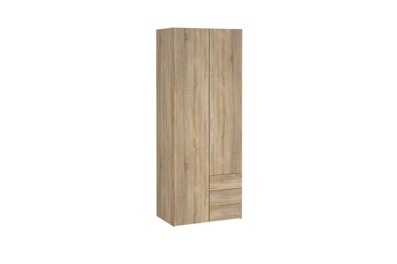 Space Garderobe 78x200 cm - Natur - Oppbevaring - Klesoppbevaring - Garderober & garderobesystem