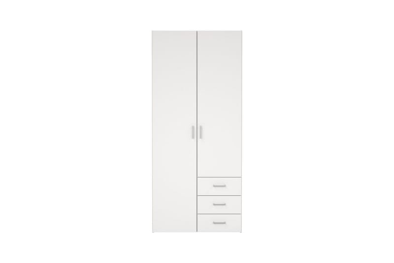 Space Garderobskap 78x175 cm - Hvit - Oppbevaring - Klesoppbevaring - Garderober & garderobesystem - Garderobeskap & klesskap