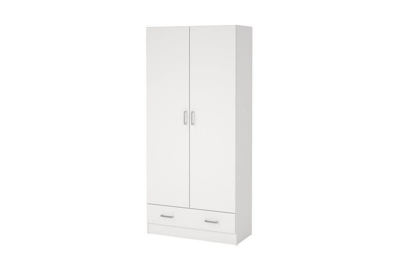 Space Garderobskap 79x170 cm - Hvit - Oppbevaring - Klesoppbevaring - Garderober & garderobesystem - Garderobeskap & klesskap