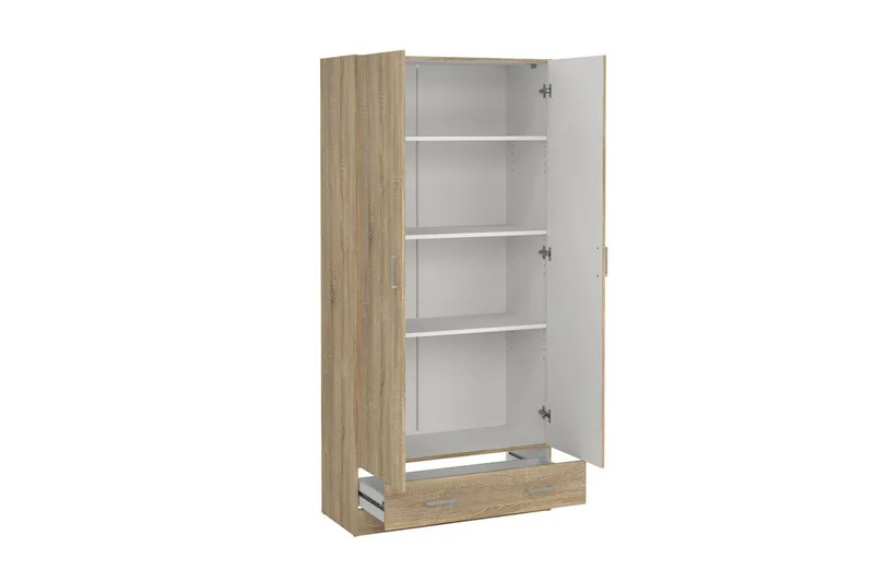 Space Garderobskap 79x170 cm - Natur - Oppbevaring - Klesoppbevaring - Garderober & garderobesystem - Garderobeskap & klesskap