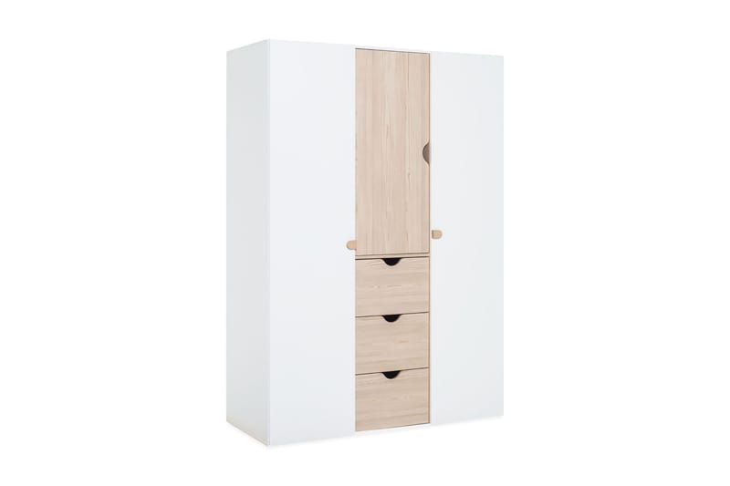STIGE Garderobe Hvit / Tre / Natur - VOX - Oppbevaring - Klesoppbevaring - Garderober & garderobesystem - Garderobeskap & klesskap