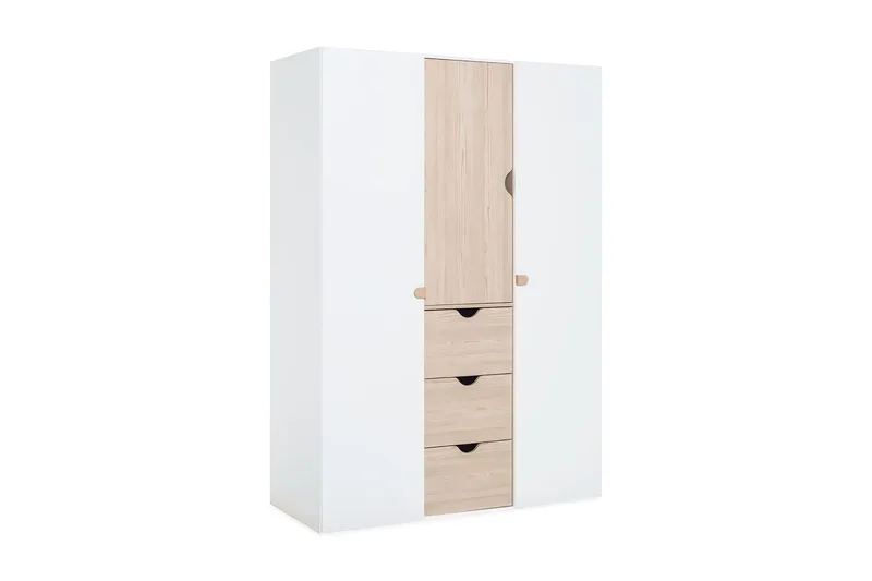 STIGE Garderobe Hvit / Tre / Natur, VOX