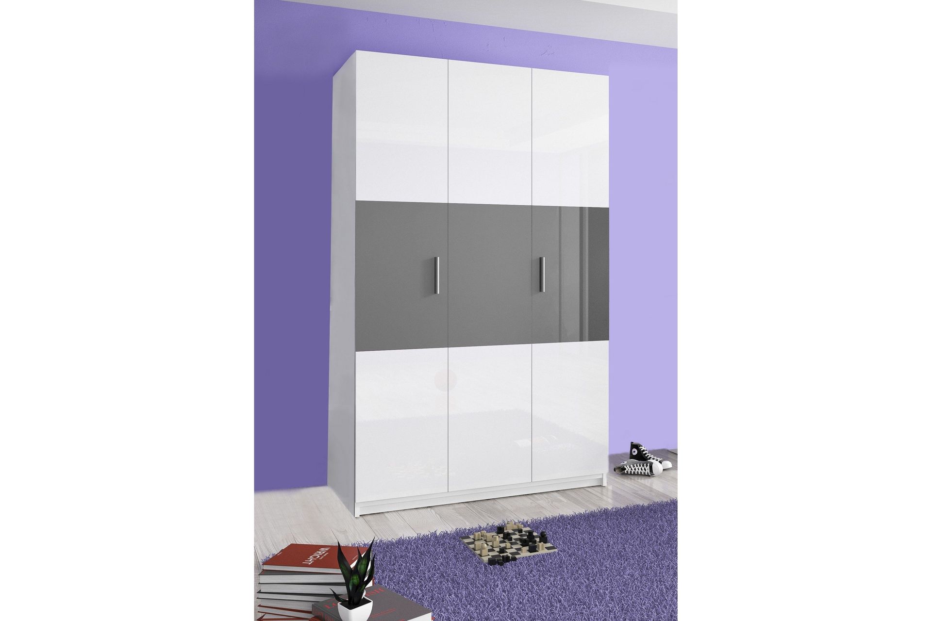 Stockend Garderobe 120 cm - Svart