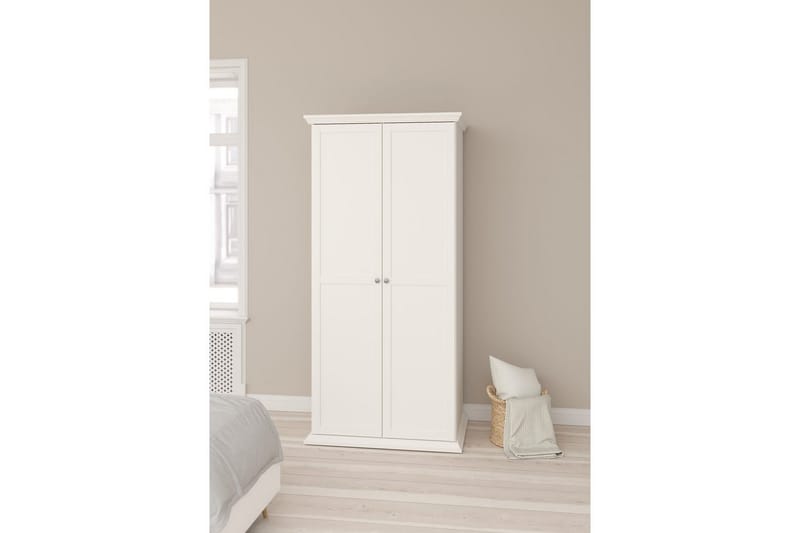 Suneta Garderobe 96x200 cm - Hvit - Oppbevaring - Klesoppbevaring - Garderober & garderobesystem