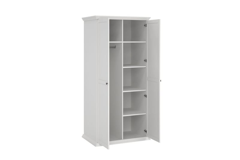 Suneta Garderobe 96x200 cm - Hvit - Oppbevaring - Klesoppbevaring - Garderober & garderobesystem