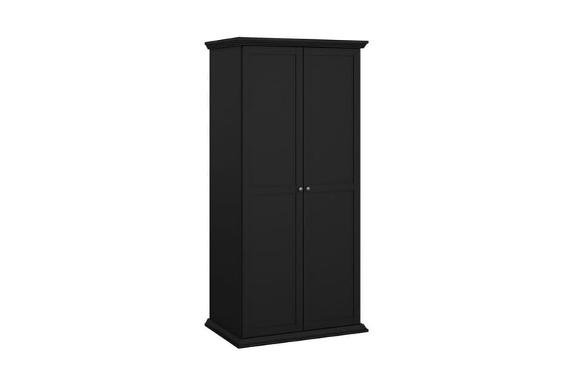 Suneta Garderobe 96x200 cm - Svart - Oppbevaring - Klesoppbevaring - Garderober & garderobesystem