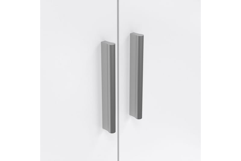 Suntia Garderobe 118x201 cm - Hvit/Natur - Oppbevaring - Klesoppbevaring - Garderober & garderobesystem
