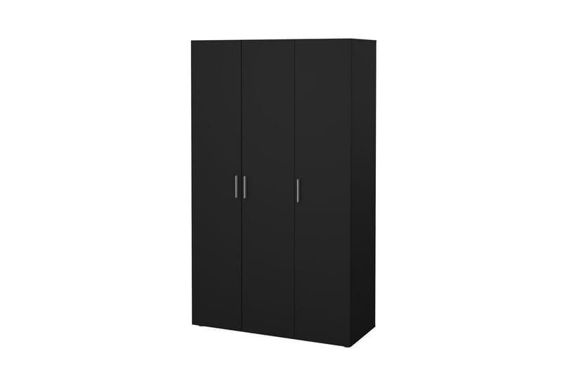 Suntia Garderobe 118x201 cm - Svart - Oppbevaring - Klesoppbevaring - Garderober & garderobesystem