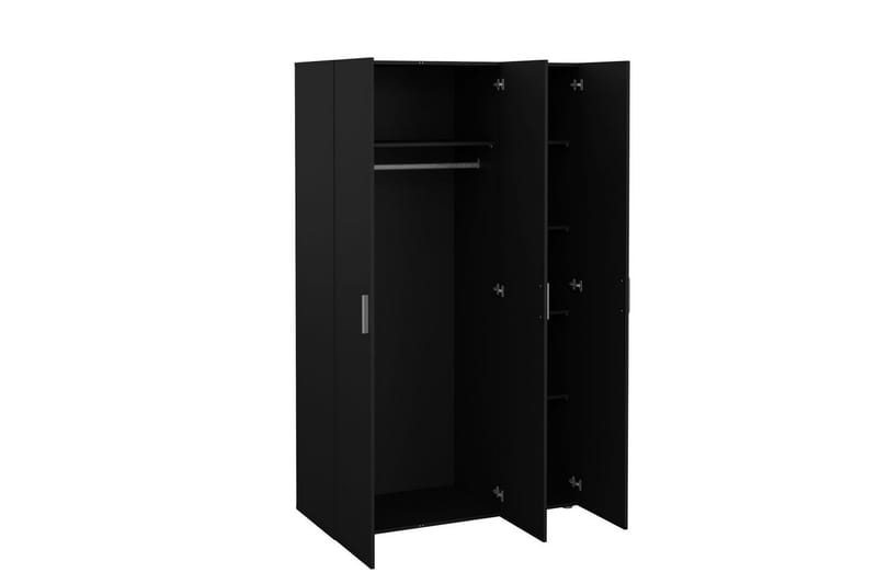 Suntia Garderobe 118x201 cm - Svart - Oppbevaring - Klesoppbevaring - Garderober & garderobesystem