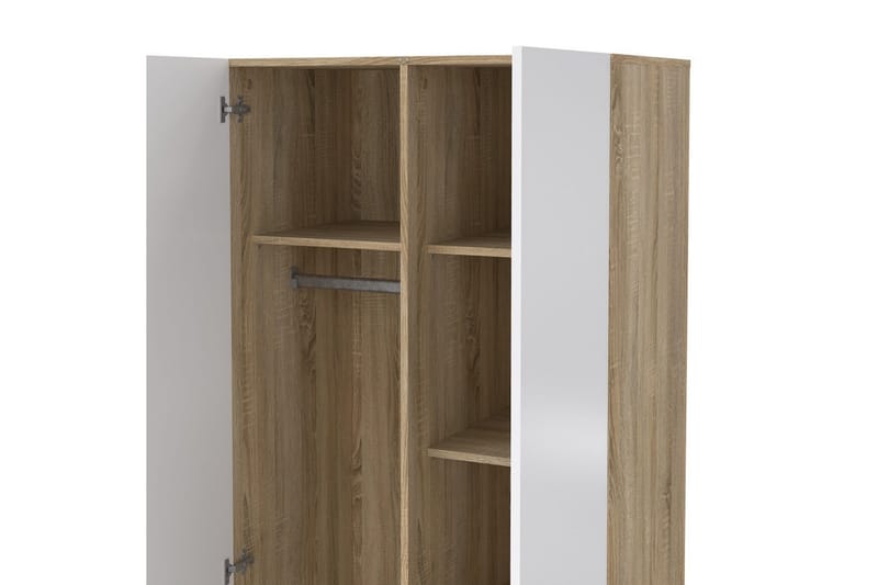 Suntia Garderobe 79x201 cm - Hvit - Oppbevaring - Klesoppbevaring - Garderober & garderobesystem