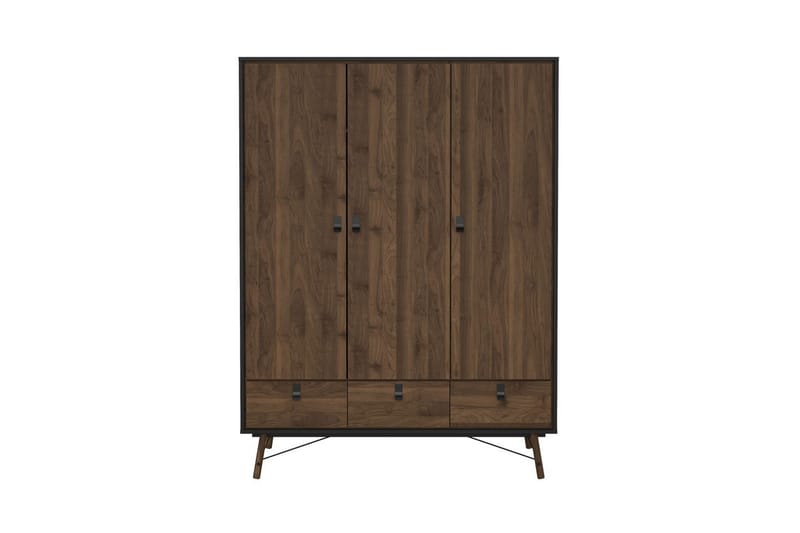 Tadami Garderobe 150x200 cm - Svart/Natur - Oppbevaring - Klesoppbevaring - Garderober & garderobesystem