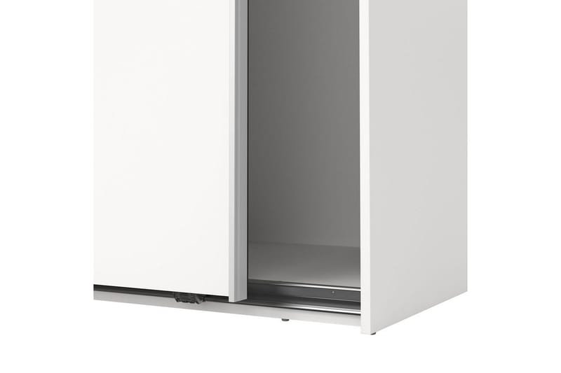 Takeru Garderobe 119x200 cm - Hvit - Oppbevaring - Klesoppbevaring - Garderober & garderobesystem