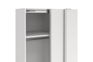 Takeru Garderobe 119x200 cm - Hvit - Oppbevaring - Klesoppbevaring - Garderober & garderobesystem