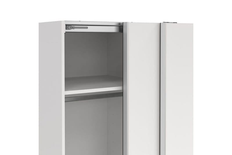 Takeru Garderobe 119x200 cm - Hvit - Oppbevaring - Klesoppbevaring - Garderober & garderobesystem