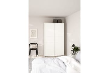 Takeru Garderobe 119x200 cm - Hvit - Oppbevaring - Klesoppbevaring - Garderober & garderobesystem