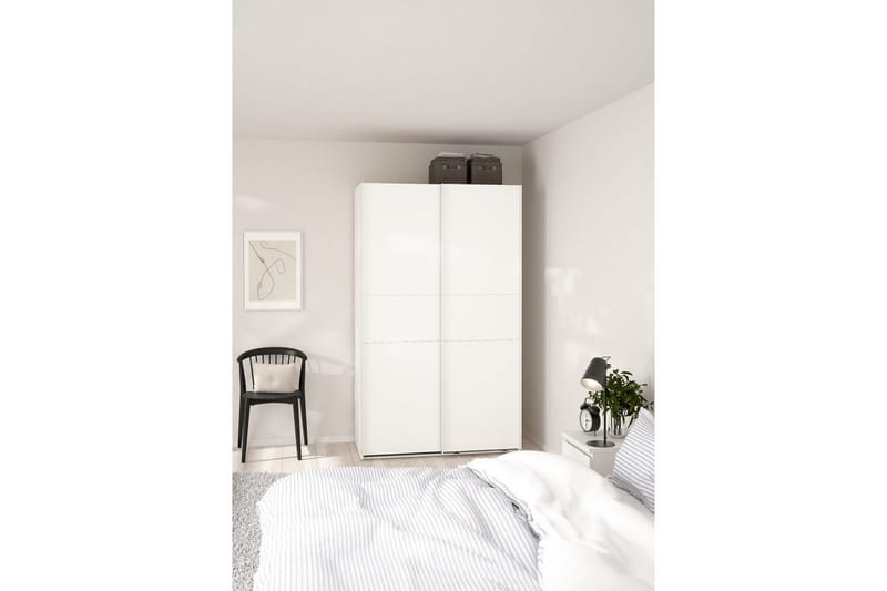 Takeru Garderobe 119x200 cm - Hvit - Oppbevaring - Klesoppbevaring - Garderober & garderobesystem