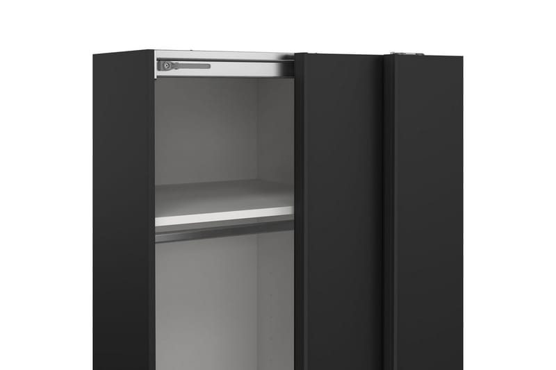 Takeru Garderobe 119x200 cm - Svart - Oppbevaring - Klesoppbevaring - Garderober & garderobesystem