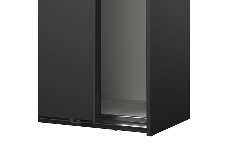 Takeru Garderobe 119x200 cm - Svart - Oppbevaring - Klesoppbevaring - Garderober & garderobesystem